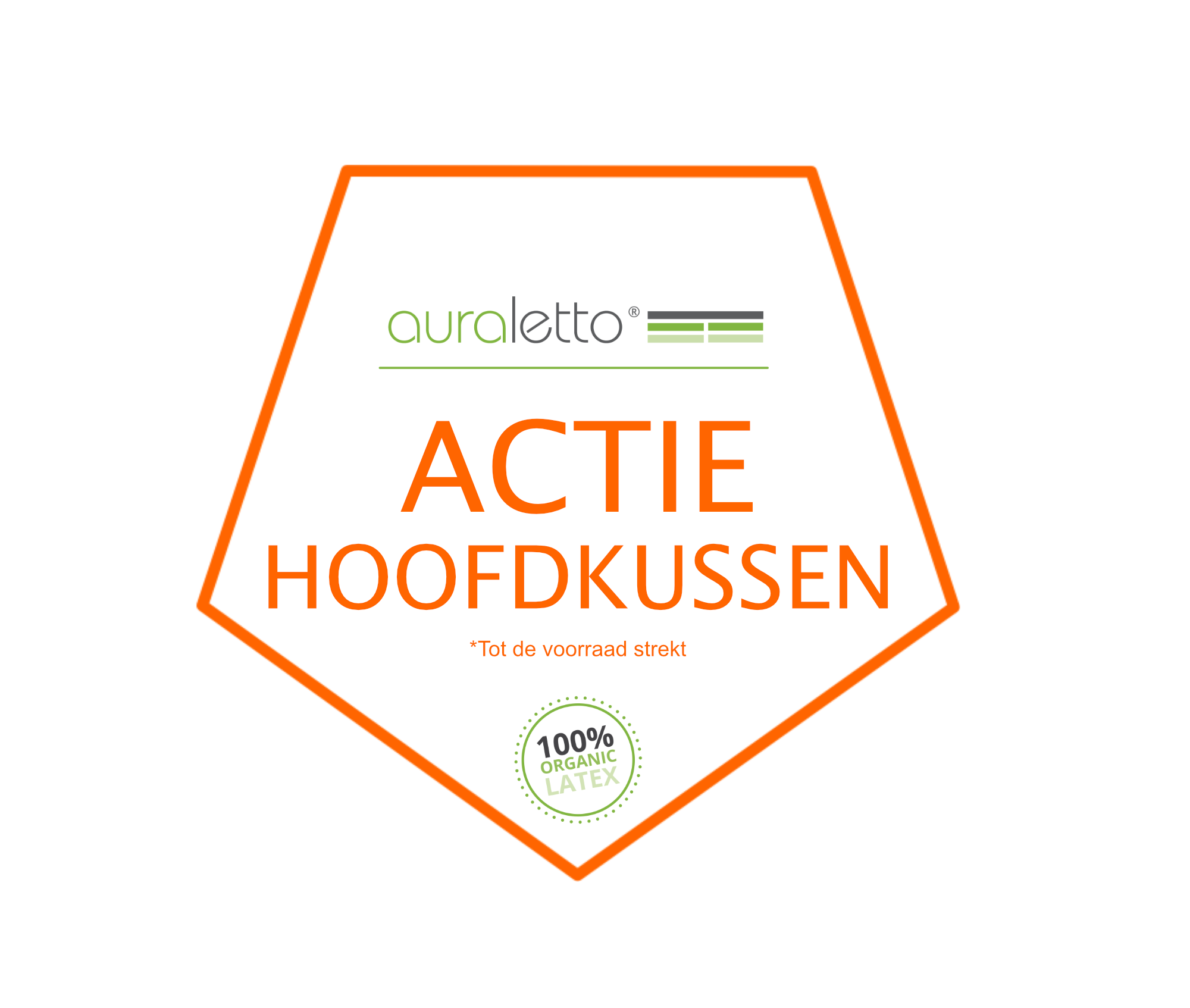 Actie Hoofdkussen - Organic latex - Classic 12 SOFT