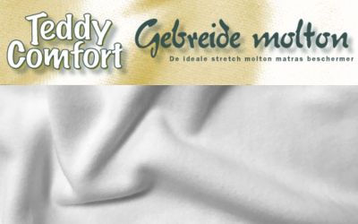 Teddy Comfort Gebreide Molton - Topper hoeslaken 