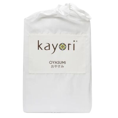 Kayori Oyasumi Tencel kussensloop 60x70-2 stuks-wit
