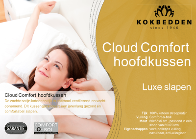 Cloud Comfort hoofdkussen - Comfort-O-Bol  