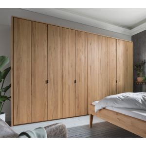 Massief houten draaideur kledingkast - 5 deurs - 3 units 