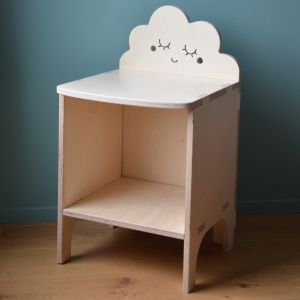 Houten kindernachtkastje - Simple Cloud